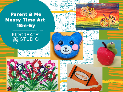 Kidcreate Studio - Aliso Viejo. Parent & Me Messy Time Art- Weekly Class (18 Months-6 Years)